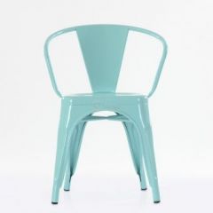 Кресло Barneo N-239 Tolix (RAL6027 бирюзовый) в Ревде - revda.mebel24.online | фото 2