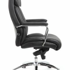 Кресло BRABIX PREMIUM "Phaeton EX-502" (кожа с компаньоном, хром, черное) 530882 в Ревде - revda.mebel24.online | фото 3