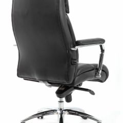 Кресло BRABIX PREMIUM "Phaeton EX-502" (кожа с компаньоном, хром, черное) 530882 в Ревде - revda.mebel24.online | фото 4