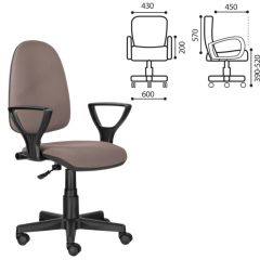 Кресло BRABIX "Prestige Ergo MG-311" (ткань, бежевое) 531873 в Ревде - revda.mebel24.online | фото 2
