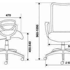 Кресло Бюрократ CH-599/DB/TW-10N тёмно-синий в Ревде - revda.mebel24.online | фото 3