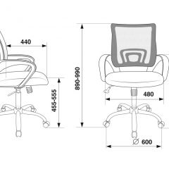 Кресло Бюрократ CH-695N/SL/OR/BLACK оранжевый TW-38-3 черный TW-11 в Ревде - revda.mebel24.online | фото 4