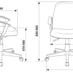 Кресло Бюрократ CH-808-LOW/#G серый 3C1 в Ревде - revda.mebel24.online | фото 4