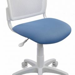 Кресло детское Бюрократ CH-W296NX/26-24 белый TW-15 голубой 26-24 в Ревде - revda.mebel24.online | фото