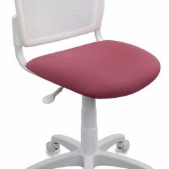 Кресло детское Бюрократ CH-W296NX/26-31 белый TW-15 розовый 26-31 в Ревде - revda.mebel24.online | фото