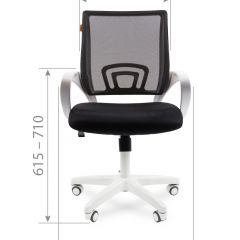 Кресло для оператора CHAIRMAN 696 white (ткань TW-10/сетка TW-05) в Ревде - revda.mebel24.online | фото 6