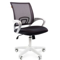 Кресло для оператора CHAIRMAN 696 white (ткань TW-12/сетка TW-04) в Ревде - revda.mebel24.online | фото