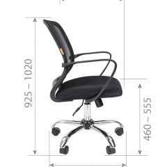 Кресло для оператора CHAIRMAN 698 хром (ткань TW 11/сетка TW 01) в Ревде - revda.mebel24.online | фото 7