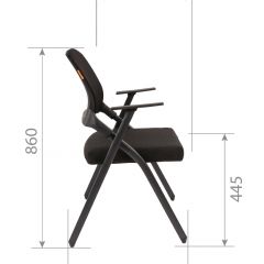 Кресло для посетителей CHAIRMAN NEXX (ткань стандарт черный/сетка DW-61) в Ревде - revda.mebel24.online | фото 7