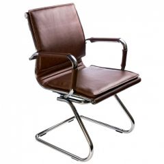 Кресло для посетителя Бюрократ CH-993-Low-V/Brown коричневый в Ревде - revda.mebel24.online | фото