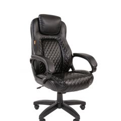 Кресло для руководителя  CHAIRMAN 432 (Экокожа черная) в Ревде - revda.mebel24.online | фото 1