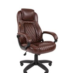 Кресло для руководителя  CHAIRMAN 432 (Экокожа коричневая) в Ревде - revda.mebel24.online | фото