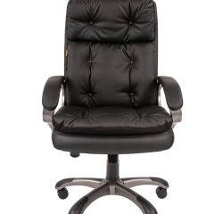 Кресло для руководителя  CHAIRMAN 442 (экокожа черная) в Ревде - revda.mebel24.online | фото 1