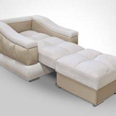 Кресло-кровать + Пуф Голливуд (ткань до 300) НПБ в Ревде - revda.mebel24.online | фото 4
