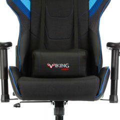 Кресло игровое Бюрократ VIKING 4 AERO BLUE черный/синий в Ревде - revda.mebel24.online | фото 7