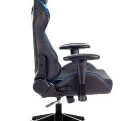 Кресло игровое Бюрократ VIKING 4 AERO BLUE черный/синий в Ревде - revda.mebel24.online | фото 8