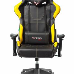 Кресло игровое Бюрократ VIKING 5 AERO YELLOW черный/желтый в Ревде - revda.mebel24.online | фото 3