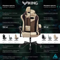 Кресло игровое Бюрократ VIKING 6 KNIGHT BL FABRIC синий в Ревде - revda.mebel24.online | фото 5