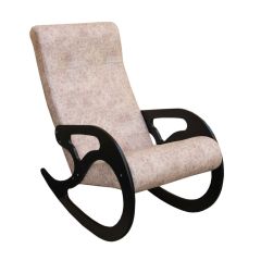 Кресло-качалка №2 (велюр Флора 003/венге) в Ревде - revda.mebel24.online | фото