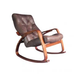 Кресло качалка Гранд 103-З-Ш Шоколад в Ревде - revda.mebel24.online | фото 1