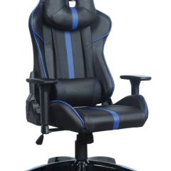 Кресло компьютерное BRABIX "GT Carbon GM-120" (черное/синее) 531930 в Ревде - revda.mebel24.online | фото
