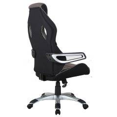 Кресло компьютерное BRABIX Techno GM-002 (ткань) черное/серое, вставки белые (531815) в Ревде - revda.mebel24.online | фото 5