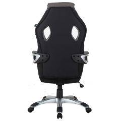 Кресло компьютерное BRABIX Techno GM-002 (ткань) черное/серое, вставки белые (531815) в Ревде - revda.mebel24.online | фото 6