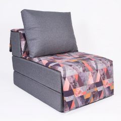 Кресло-кровать бескаркасное Харви (серый-сноу манго) в Ревде - revda.mebel24.online | фото