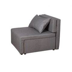 Кресло-кровать Милена (серый) Велюр в Ревде - revda.mebel24.online | фото