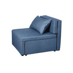 Кресло-кровать Милена (синий) Велюр в Ревде - revda.mebel24.online | фото