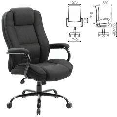 Кресло офисное BRABIX "Heavy Duty HD-002" (ткань/черное) 531830 в Ревде - revda.mebel24.online | фото 3