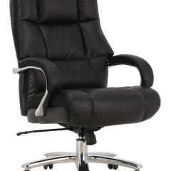 Кресло офисное BRABIX PREMIUM "Bomer HD-007" (рециклированная кожа, хром, черное) 531939 в Ревде - revda.mebel24.online | фото 1