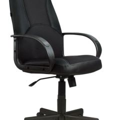 Кресло офисное BRABIX "City EX-512" (кожзам черный, ткань черная) 531407 в Ревде - revda.mebel24.online | фото