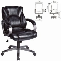 Кресло офисное BRABIX "Eldorado EX-504", экокожа, черное, 530874 в Ревде - revda.mebel24.online | фото 3