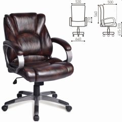 Кресло офисное BRABIX "Eldorado EX-504" (коричневое) 530875 в Ревде - revda.mebel24.online | фото 2