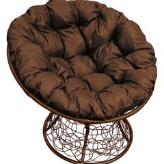 Кресло "ПАПАСАН" ротанг (каркас коричневый) в Ревде - revda.mebel24.online | фото 1