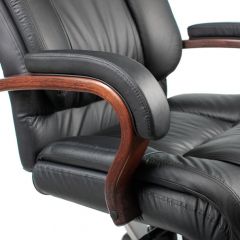 Кресло руководителя Бюрократ T-9925WALNUT/BLACK в Ревде - revda.mebel24.online | фото 4