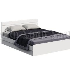 НЭНСИ NEW Кровать 1,4 м с ПМ (Белый глянец холодный/Белый) в Ревде - revda.mebel24.online | фото