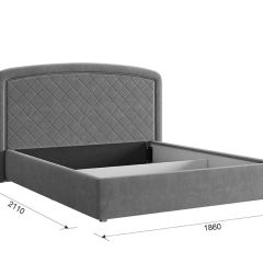 СИЛЬВА 2 Кровать с основанием 1600 в Ревде - revda.mebel24.online | фото