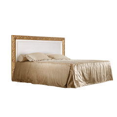 Кровать 2-х спальная (1,4 м) Тиффани штрих-лак/золото с подъемным механизмом (ТФКР140-2[7]) в Ревде - revda.mebel24.online | фото