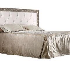 Кровать 2-х спальная(1,6 м)Тиффани Premium черная/серебро с мягким элементом со стразами с подъемным механизмом (ТФКР-2[3][7](П) в Ревде - revda.mebel24.online | фото 1