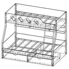 Кровать двухъярусная ДЕЛЬТА-20.02 в Ревде - revda.mebel24.online | фото 6
