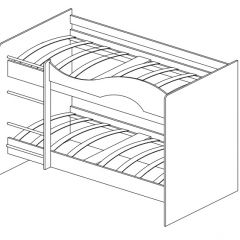 Кровать 2-х ярусная Мая + ящики + шкаф (800*1900) в Ревде - revda.mebel24.online | фото 11