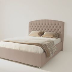 Кровать Берлин без основания 1200 (велюр серый) в Ревде - revda.mebel24.online | фото