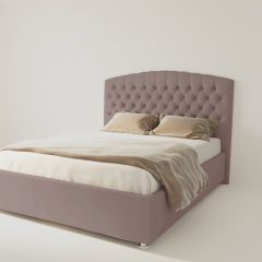 Кровать Берлин без основания 1200 (велюр темно-серый) в Ревде - revda.mebel24.online | фото