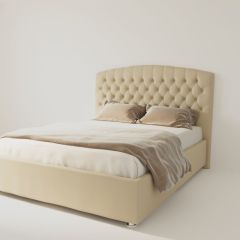 Кровать Берлин с ПМ 800 (экокожа бежевая) в Ревде - revda.mebel24.online | фото 4