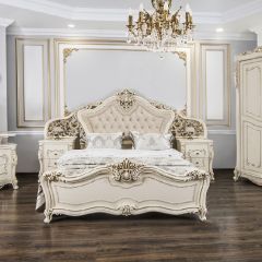 Кровать 1800 Джоконда (крем) в Ревде - revda.mebel24.online | фото 6