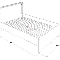 Кровать двойная Ольга 1Н + 2-а ящика (1400*2000) в Ревде - revda.mebel24.online | фото 3