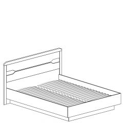 Кровать двойная с мягким изголовьем №315 Ронда (1600) в Ревде - revda.mebel24.online | фото 2