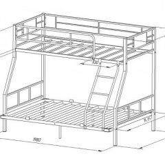 Кровать двухъярусная "Гранада-1 140" Слоновая кость в Ревде - revda.mebel24.online | фото 2